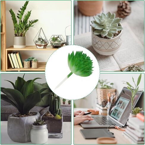 PATIKIL Mini Artificial Succulents, 4 Pack Unpotted Faux Succulent Picks Fake Succulent Plants for Home Landscape Decoration, Purple in Saudi Arabia