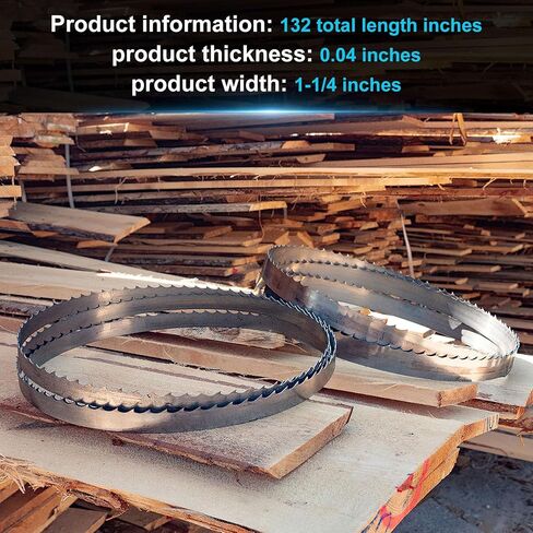 Upgrade 144" bandsaw blade to use high-density alloy steel 10° Sawmill Bandsaw Blades for General-Purpose Sawing - 5 Pack in Saudi Arabia