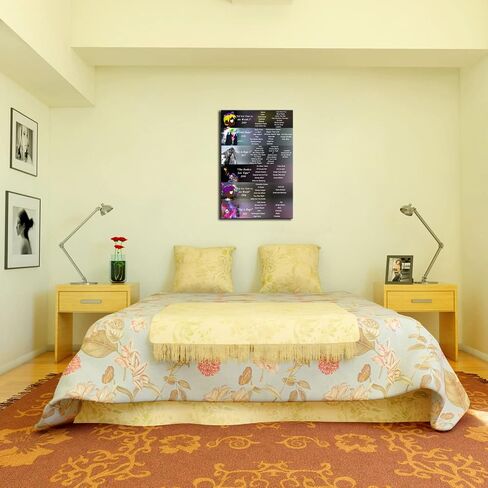 Rapper Star Lil Uzi Poster Canvas Wall Art Album Patchwork Pattern Prints Rapper Hip Hop Singer Fans Gift 18x12inch(45x30cm) Framed in Saudi Arabia