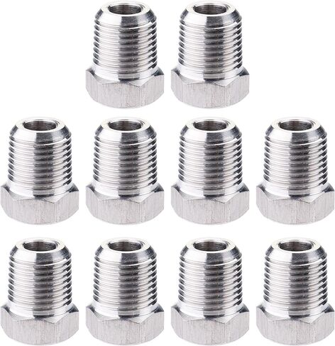LTWFITTING Stainless Steel 316 Pipe Hex Head Plug Fittings 1/4-Inch Male NPT Air Fuel Water Boat (Pack of 10) in Kuwait