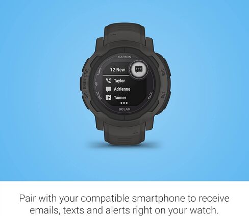 Garmin Instinct 2 الإصدار القياسي، ساعة ذكية متينة للاستخدام الخارجي مزودة بنظام تحديد المواقع العالمي (GPS)، جرافيت | مراقب معدل ضربات القلب، تطبيقات رياضية مدمجة، عمر بطارية يصل إلى 28 يومًا مع حزمة هدايا Signature Series in Kuwait