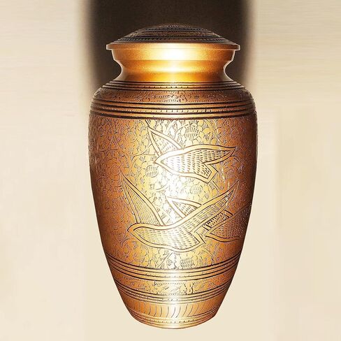 Large Funeral Cremation Urn | Human Ashes Cremation Urn | Symbol of Christianity | Affordable Adult Urn | Jesus Cross in Kuwait