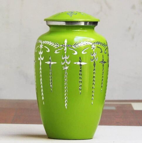 Large Funeral Cremation Urn | Human Ashes Cremation Urn | Symbol of Christianity | Affordable Adult Urn | Jesus Cross in Kuwait