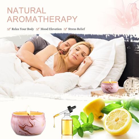 Candles for Men, 6 Pack Scented Candles for Home, Natural Aromatherapy Soy Candles Set, Long Burning Candles Gifts for Women Christmas Fathers Day, Husband, Him, Dad, Birthday in Saudi Arabia