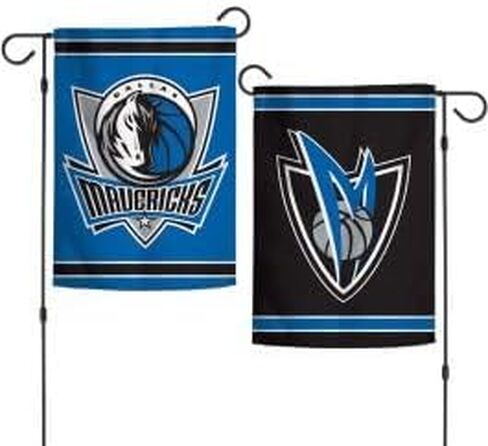 علم Wincraft NBA Dallas Mavericks Flag 12x18 بنمط الحديقة على الوجهين، ألوان الفريق، مقاس واحد in Saudi Arabia