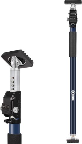 XINQIAO Adjustable Support Pole, Premium Steel Support Rod with 154 LB Capacity, Ideal for Cabinet Installing, 3rd Hand Support System, Cabinet Jacks Cargo Bars Drywalls, 63 in to 114.2 in, 1 PC in Kuwait