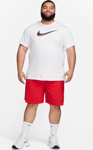 Nike - T-Shirts (Men's and Women's) (US, Alpha, Medium, Regular, Regular, Men's - Nike - White/Red (FJ2464-100)) in Saudi Arabia