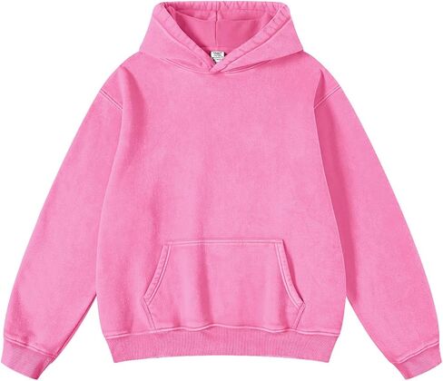 Dnzzs Womens Oversized Hoodie Acid Wash Hoodie Vintage Sweatshirt Heavyweight Fleece Cotton Streetwear Trendy Hoodies in Kuwait