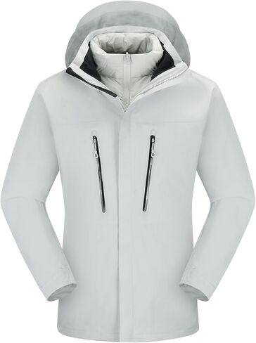 Men's winter jacket coat 3 in 1 snow ski jacket waterproof windproof jacket men's warm down jacket in Saudi Arabia