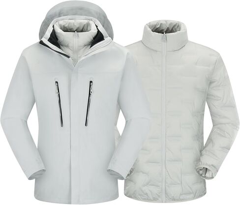 Men's winter jacket coat 3 in 1 snow ski jacket waterproof windproof jacket men's warm down jacket in Saudi Arabia