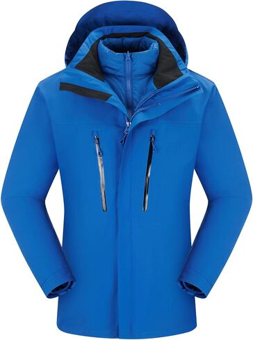 Men's winter jacket coat 3 in 1 snow ski jacket waterproof windproof jacket men's warm down jacket in Saudi Arabia