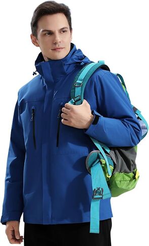 Men's winter jacket coat 3 in 1 snow ski jacket waterproof windproof jacket men's warm down jacket in Saudi Arabia