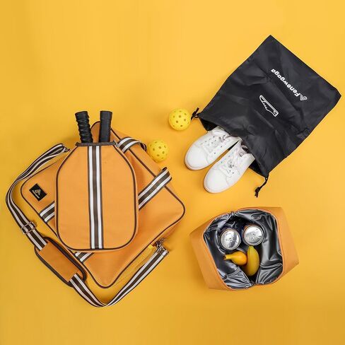 Pickleball Bags for Women&Man | Pickleball Bags with Insulated Drink Cooler Bag Fence Hooks | Pickleball Gift in Saudi Arabia