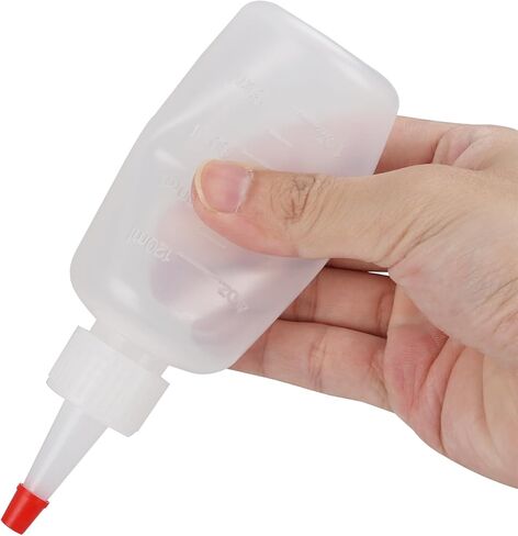 40 عبوة من زجاجات ضغط بلاستيكية بوزن 118 مل مع أغطية وقياسات ذات أطراف حمراء، حاوية زجاجات بهار بلاستيكية قابلة لإعادة التعبئة مضادة للتسرب للشواء والكاتشب والصلصات والملابس والشراب والفنون والحرف اليدوية والغراء in Kuwait