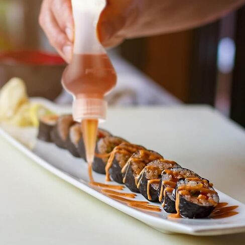 40 عبوة من زجاجات ضغط بلاستيكية بوزن 118 مل مع أغطية وقياسات ذات أطراف حمراء، حاوية زجاجات بهار بلاستيكية قابلة لإعادة التعبئة مضادة للتسرب للشواء والكاتشب والصلصات والملابس والشراب والفنون والحرف اليدوية والغراء in Kuwait