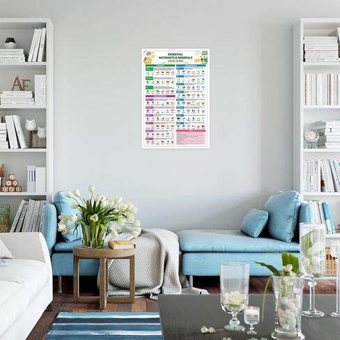 Kidney Friendly Food List Poster, Kidney Awareness Canvas Wall Art Kidney Diet List Wall Decor, Low Potassium, Grocery List, Shopping List Food Guide For Beginner Kidney Diet Plan List 12x16 Unframed in Saudi Arabia