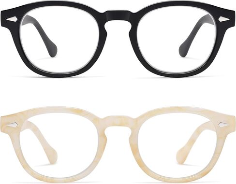 AMOMOMA Trendy Retro Reading Glasses for Women Men,90S Stylish Square Blue Light Computer Frame AM6165 in Saudi Arabia