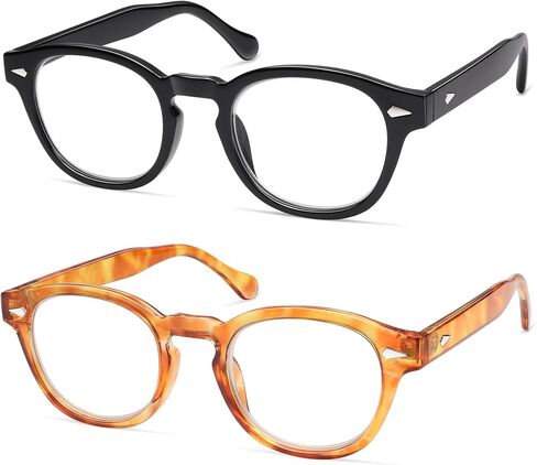 AMOMOMA Trendy Retro Reading Glasses for Women Men,90S Stylish Square Blue Light Computer Frame AM6165 in Saudi Arabia