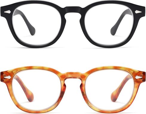 AMOMOMA Trendy Retro Reading Glasses for Women Men,90S Stylish Square Blue Light Computer Frame AM6165 in Saudi Arabia