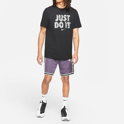 Nike "Just Do It Men's Basketball T-Shirt DD0801-010 M (Black), Medium in Saudi Arabia