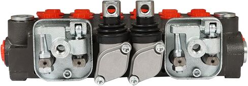 Hydraulic Directional Control Valve w/ 2 Joystick 6 Spool 11 GPM SAE Ports 3625 PSI for Small Tractors Tractors Loaders Log Splitters in Saudi Arabia