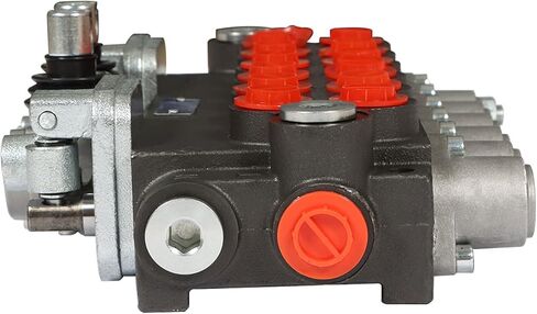Hydraulic Directional Control Valve w/ 2 Joystick 6 Spool 11 GPM SAE Ports 3625 PSI for Small Tractors Tractors Loaders Log Splitters in Saudi Arabia