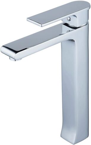 Leekayer Bathroom Vessel Faucet Chrome Finish Bathroom Tall Faucet Single Handle Hot Cold Mixer Tap One Hole Deck Mount Lavatory Brass Faucet in Saudi Arabia