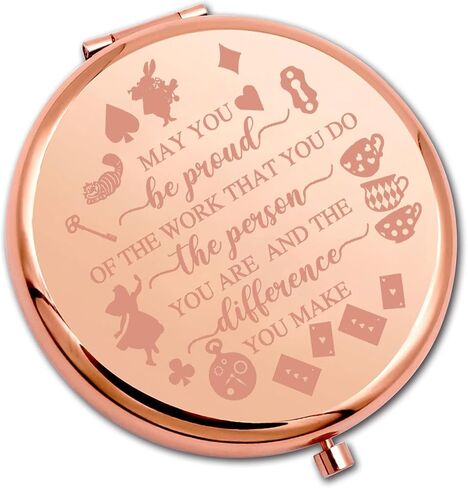 PLITI Alice Gift Alice Fan Gift May You Be Proud of The Work That You Do Wonderland Compact Mirror (Be Proud Alice CM) in Saudi Arabia