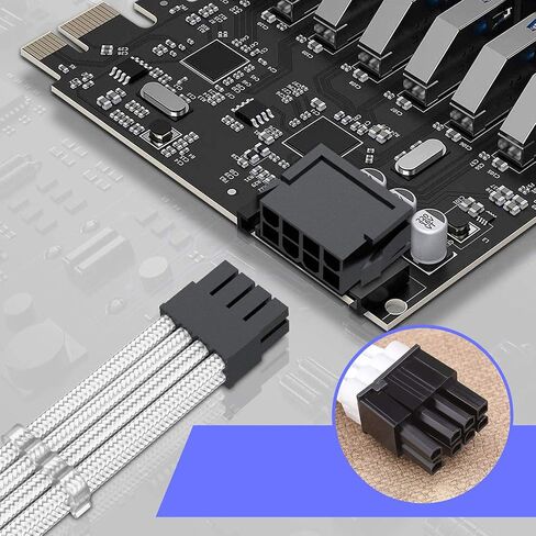 SING F LTD 30 قطعة من الألياف البيضاء المضفرة ATX EPS PCI-E كابلات تمديد PSU مع مجموعة أمشاط 24PIN 8PIN 6PIN 4+4PIN لإمداد طاقة وحدة المعالجة المركزية GPU 30 سم in Saudi Arabia