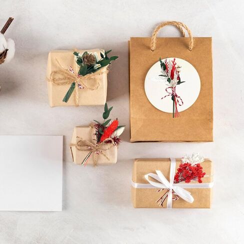 10 Pcs Mini Dried Flower Bouquets, Christmas Mini Dried Flower with Stem, Mini Flower Bundles, Boho Dried Flower Wedding Bouquet for Christmas Craft Vase, Table Centerpieces in Saudi Arabia