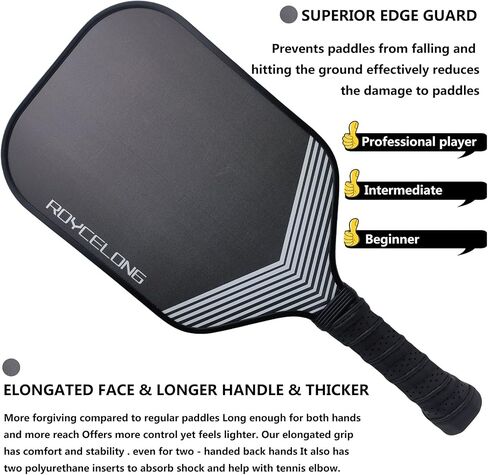 Pickleball Paddles Pickleball Rackets T700 Carbon Fiber Frosted Textured Surface 16mm Core for Beginners to Advanced Players Portable Bag USAPA Compliant Pickle Ball Paddle in Saudi Arabia
