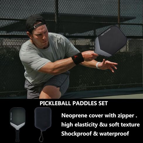 Pickleball Paddles Pickleball Rackets T700 Carbon Fiber Frosted Textured Surface 16mm Core for Beginners to Advanced Players Portable Bag USAPA Compliant Pickle Ball Paddle in Saudi Arabia