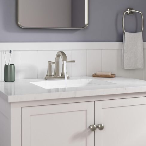 American Standard 7426201.295, Belmeade Two-Handle 4-Inch Centerset Bathroom Faucet, Brushed Nickel in Kuwait