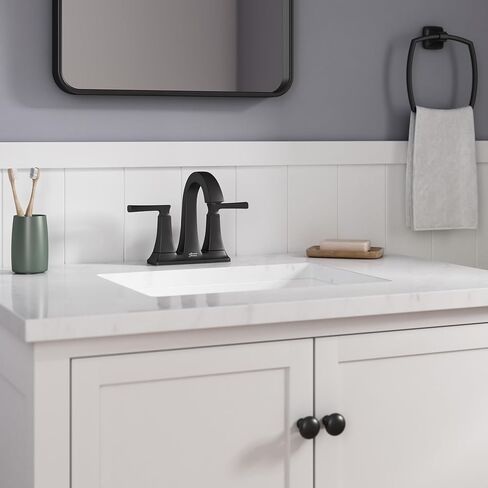 American Standard 7426201.295, Belmeade Two-Handle 4-Inch Centerset Bathroom Faucet, Brushed Nickel in Kuwait