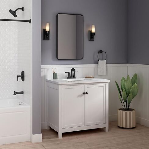 American Standard 7426201.295, Belmeade Two-Handle 4-Inch Centerset Bathroom Faucet, Brushed Nickel in Kuwait