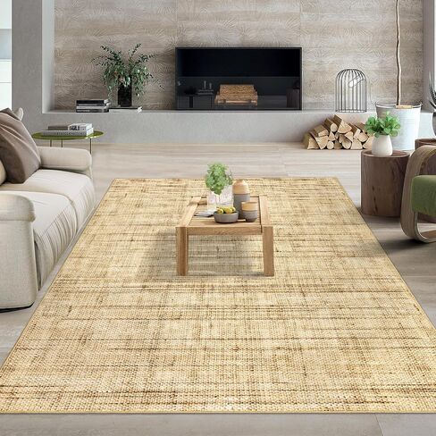 Washable Rugs 8x10 Area Rug for Living Room Modern Rugs for Bedroom Indoor Floral Farmhouse Large Rug Soft Non Shedding Stain Resistant Carpet for Dining Room 8'x10' Grey/Blue in Saudi Arabia