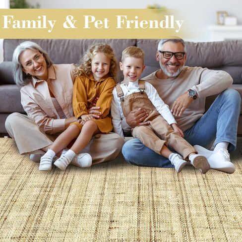 Washable Rugs 8x10 Area Rug for Living Room Modern Rugs for Bedroom Indoor Floral Farmhouse Large Rug Soft Non Shedding Stain Resistant Carpet for Dining Room 8'x10' Grey/Blue in Saudi Arabia