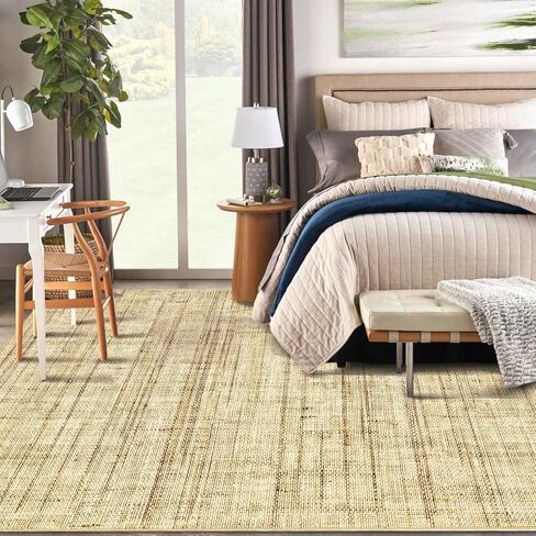 Washable Rugs 8x10 Area Rug for Living Room Modern Rugs for Bedroom Indoor Floral Farmhouse Large Rug Soft Non Shedding Stain Resistant Carpet for Dining Room 8'x10' Grey/Blue in Saudi Arabia