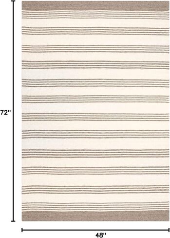Rugs USA x Arvin Olano Sage Striped Wool-Blend Area Rug, 8x10, Beige in Kuwait