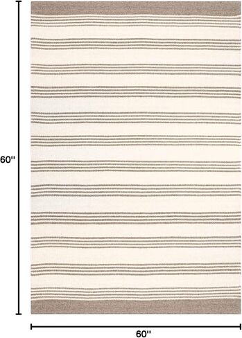 Rugs USA x Arvin Olano Sage Striped Wool-Blend Area Rug, 8x10, Beige in Kuwait