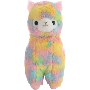 Cuddly Soft Stuffed Toy 7" Llama Rainbow Alpaca Doll Lamb Stuffed Animal Toys Kids' Plush Pillow Cushion Fiesta Toy Graduation Valentine's Day Birthday Xmas Christmas Best Gifts