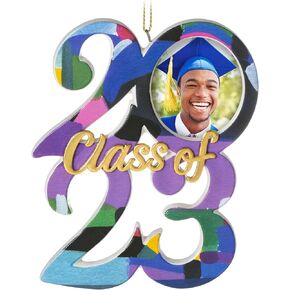 Hallmark Keepsake Christmas Ornament 2024, Congrats, Grad! Photo Frame, Porcelain, Gift for Graduate