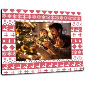 Christmas Photo Frame Fits The 4x6 Inches Picture - Christmas Wooden Frame Decoration For Home Office Party - Merry Christmas Tree Decorative Keepsake - Holiday Picture Frame For Gifting(Green) - A06