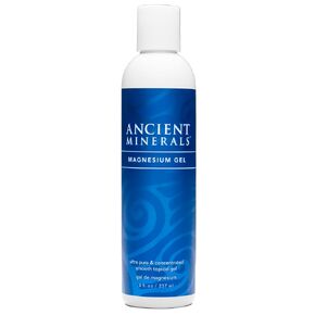 Ancient Minerals Magnesium Gel - 8oz Bottle - Pure Genuine Zechstein Magnesium Chloride - Best for Massage, Topical Skin Application