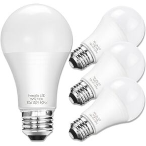 Light Bulbs 100 Watt Equivalent, 6500K Daylight 1200LM White Light Bulb, 12W Non-Dimmable, E26 E27 Standard Medium Base Bulb for Bathroom, Kitchen, Living Room (Pack of 4)
