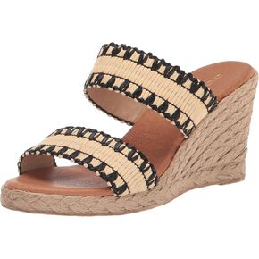 Andre Assous Women's Nolita Raffia Espadrille Wedge Sandal