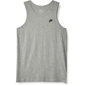 Nike NSW Futura Embossed Club Tank Top Dark Grey Heather/Black MD