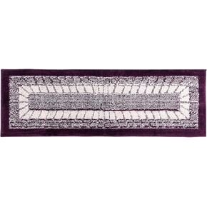 Better Trends Radiance Collection 20" x 60" Runner Kitchen Rug in Burgundy