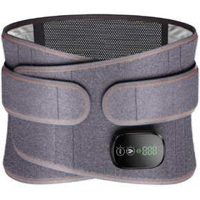 Heating Pad for Back, Fast Heating Pad for Period Cramps, Lumbar Massager, Lower Back Massager with Heat Vibration 3 Levels Adjustable, 180 mins Battery, Cordless Portable, Touchscreen Control