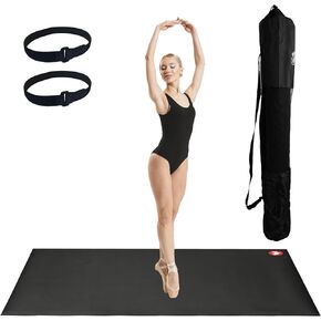 Portable Dance Floor Mat - Marley Dance Floor, 6mm Thick Non-Slip PVC Dance Flooring for Ballet and All Dance Styles – Perfect for Home, Studio, and Events